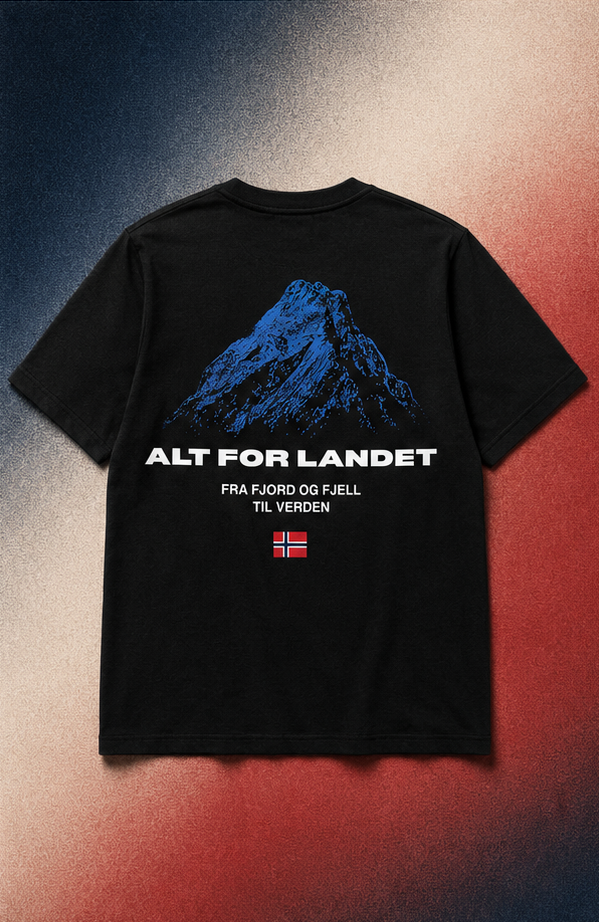 NORGE ER HER t-shirt, back view